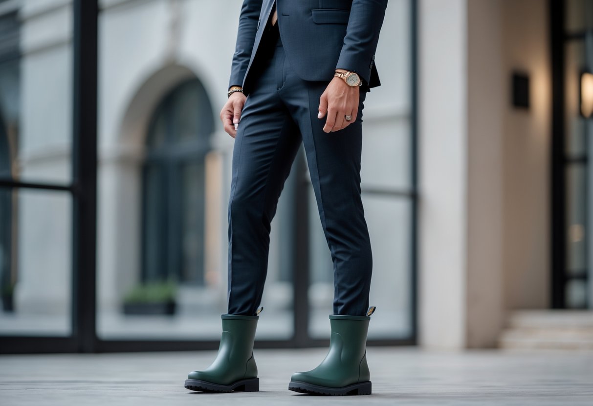 Sådan styler du dine korte gummistøvler til festligt jakkesæt til enhver anledning